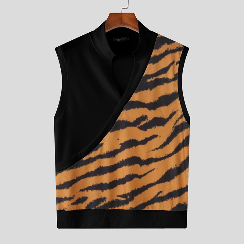 INCERUN Summer Men V Neck Sleeveless Stitching Striped Print Casual Tank Tops 4XL
INCERUN Summer Men V Neck Sleeveless Stitching Striped Print Casual Tank Tops 4XL