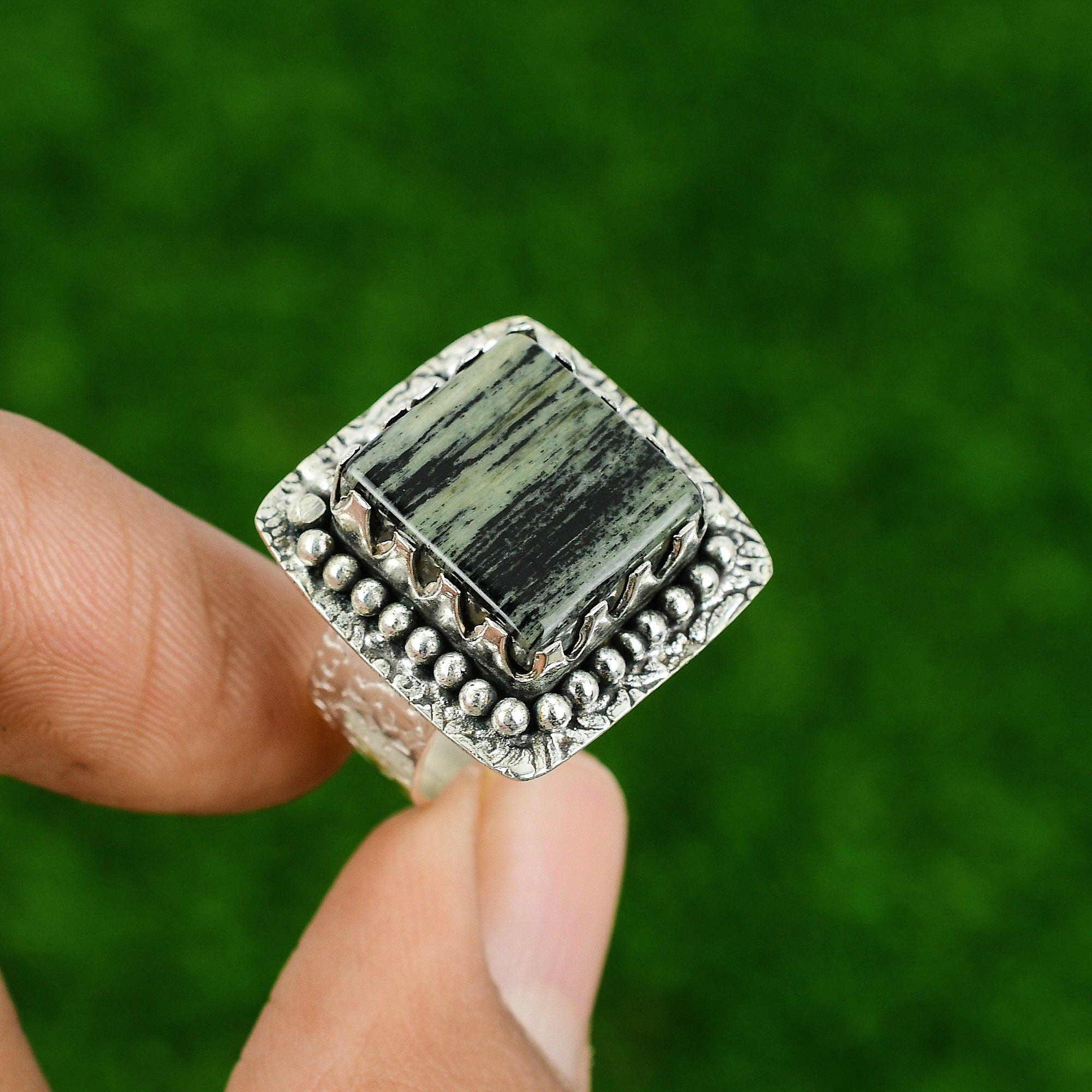 Кольцо-стек из камня яшмы Серебряный лист в стиле бохо, размер 10, серебро 925 пробы 10
Кольцо-стек из камня яшмы Серебряный лист в стиле бохо, размер 10, серебро 925 пробы 10