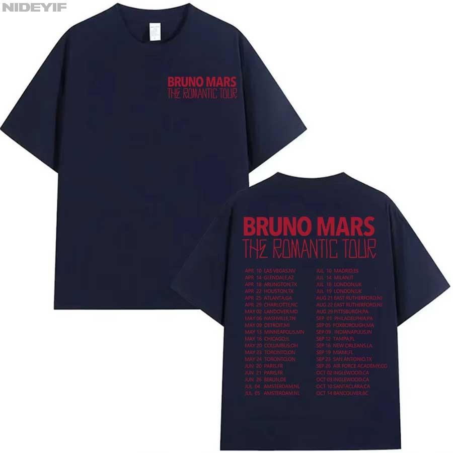 Bruno Mars The RoUnisextic Tour T shirt for Unisex Women Hiphop Streetwear Oversized Tops 100 Cotton TShirt BM4 4XL
Bruno Mars The RoUnisextic Tour T shirt for Unisex Women Hiphop Streetwear Oversized Tops 100 Cotton TShirt BM4 4XL
