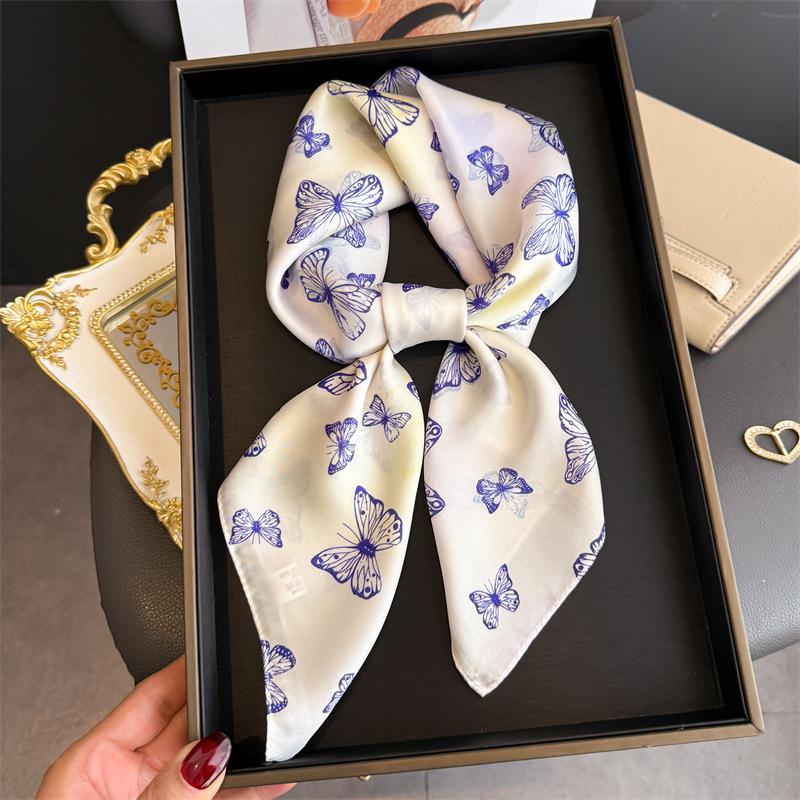 Luxury Brand Butterfly Print Soft Silk Square Scarf Women Satin Kerchief Neckerchief Head Hijab Lady Headband Tie Bag Ribbon 70x70cm
Luxury Brand Butterfly Print Soft Silk Square Scarf Women Satin Kerchief Neckerchief Head Hijab Lady Headband Tie Bag Ribbon 70x70cm