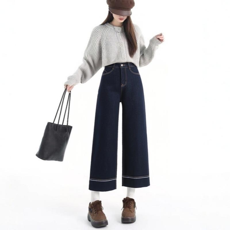 Women s Slimming Denim Blue Wide-Leg Jeans with Yellow Flower Print for Autumn/Winter 2025 S
Women s Slimming Denim Blue Wide-Leg Jeans with Yellow Flower Print for Autumn/Winter 2025 S