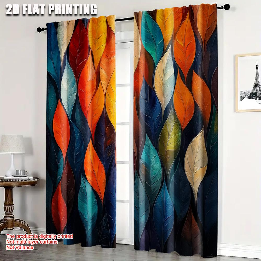 Set Of 2 Curtains Window Treatment Print Abstract Leaf Versatile Durable Polyester Without Rod Decorations Clearance Ldeal Curtain W100*H70(CM)-Grommet top&1PCS
Set Of 2 Curtains Window Treatment Print Abstract Leaf Versatile Durable Polyester Without Rod Decorations Clearance Ldeal Curtain W100*H70(CM)-Grommet top&1PCS