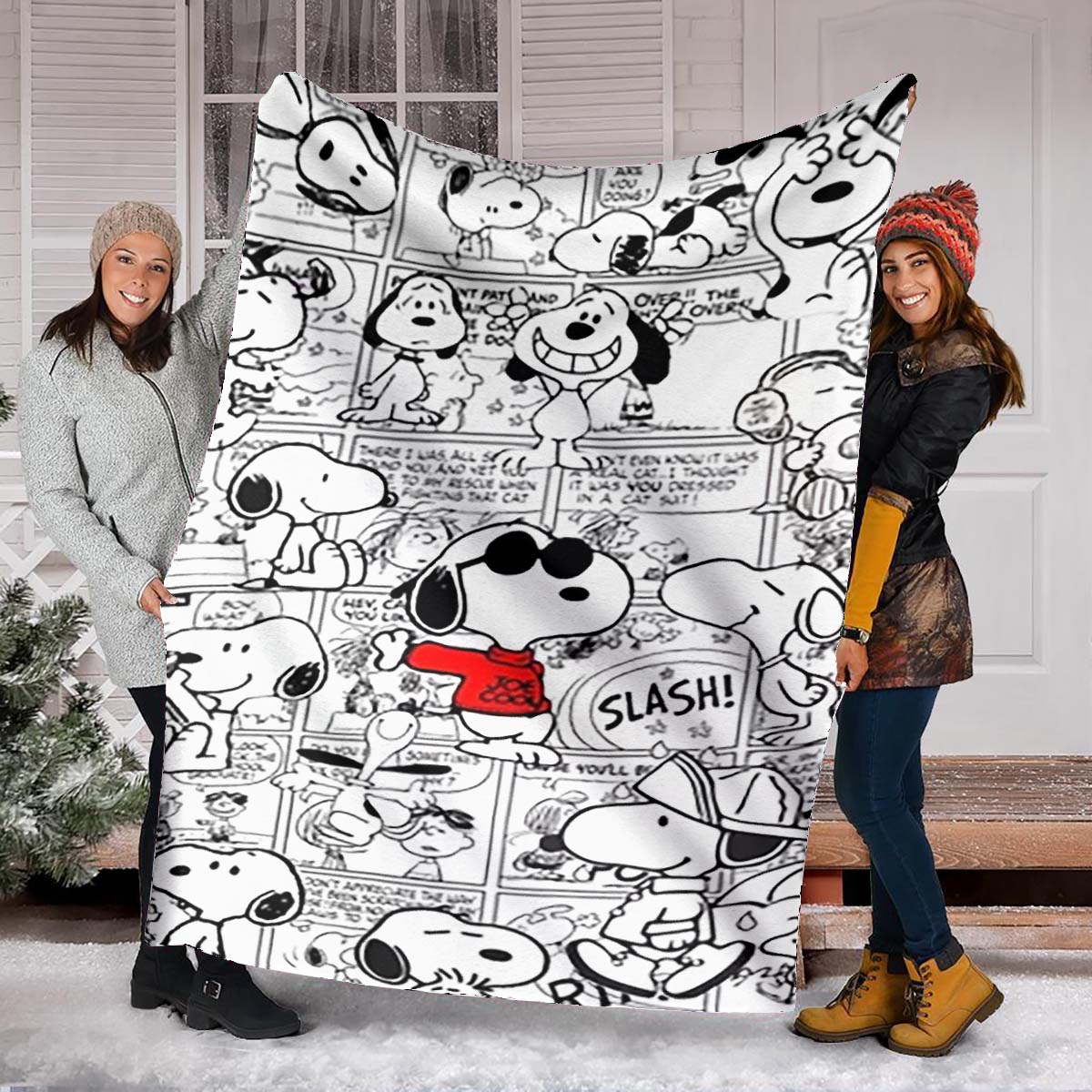 Cute Snoopy print soft and warm blanket, perfect for naps, sofas, beds, camping trips, the office, birthday and holiday gifts. 75x90cm
Cute Snoopy print soft and warm blanket, perfect for naps, sofas, beds, camping trips, the office, birthday and holiday gifts. 75x90cm