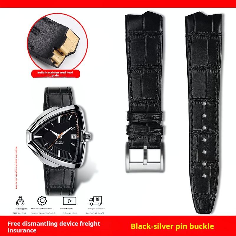 For Hamilton VENTURA Presley 80th Anniversary H24535331/H24525331/H24585331 Leather strap Watch Band men s Black Brown Bracelet 21x18mm
For Hamilton VENTURA Presley 80th Anniversary H24535331/H24525331/H24585331 Leather strap Watch Band men s Black Brown Bracelet 21x18mm