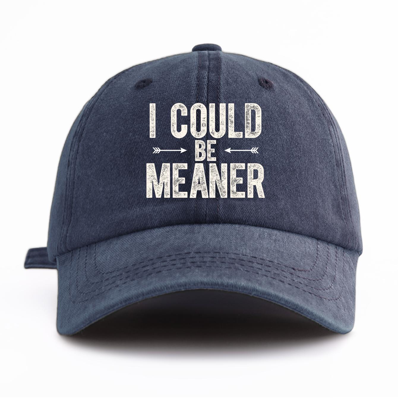 1pc I COULD B MEANER Print Washed Baseball Cap for Adults,Minimalist Retro Style Casual Soft Adjustable Dad Hat, Perfect As Gift темно-синього кольору
1pc I COULD B MEANER Print Washed Baseball Cap for Adults,Minimalist Retro Style Casual Soft Adjustable Dad Hat, Perfect As Gift темно-синього кольору