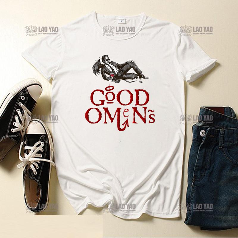 Мужская футболка Good Omens Кроули и Азирафель Потрясающий рисунок Принтованная футболка для мужчин Графические женские топы Футболки с круглым вырезом Camiseta S
Мужская футболка Good Omens Кроули и Азирафель Потрясающий рисунок Принтованная футболка для мужчин Графические женские топы Футболки с круглым вырезом Camiseta S