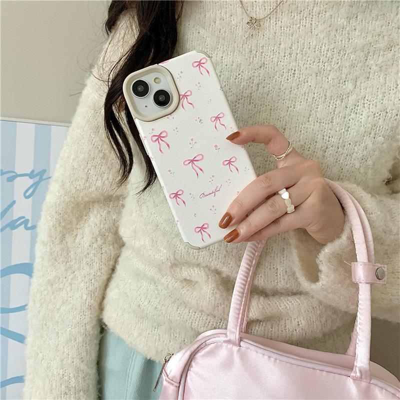 For iPhone 14 Case Pink Floral Bow Aesthetic TPU Phone Cover A 
For iPhone 14 Case Pink Floral Bow Aesthetic TPU Phone Cover A