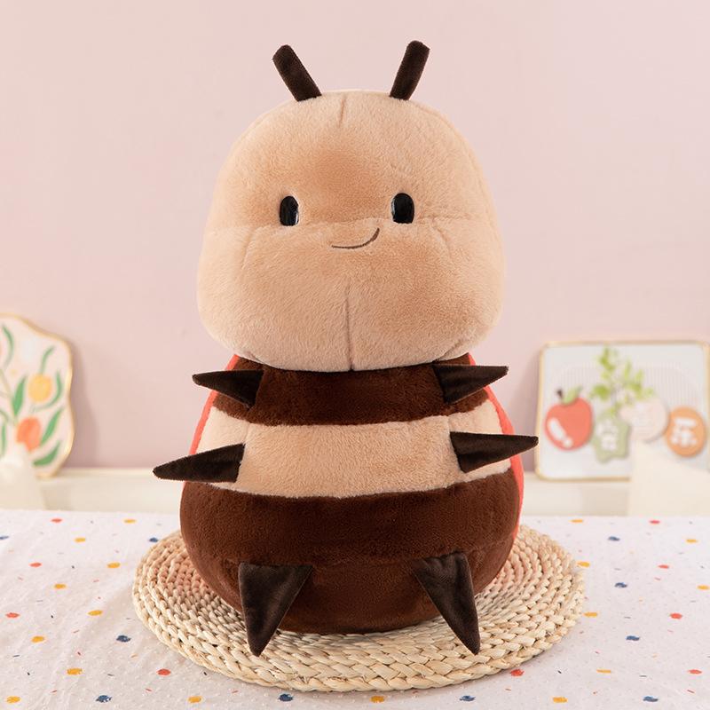 Новая маленькая пчелка семиточечная божья коровка плюшевая игрушка кукла подушка для снятия стресса тряпичная кукла креативная кукла 20cm