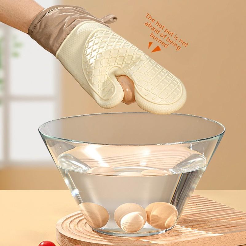 1pc Thick Silicone Oven Mittens Heat Resistant Non Slip Baking Gloves for Kitchen High Temperature Protection
1pc Thick Silicone Oven Mittens Heat Resistant Non Slip Baking Gloves for Kitchen High Temperature Protection