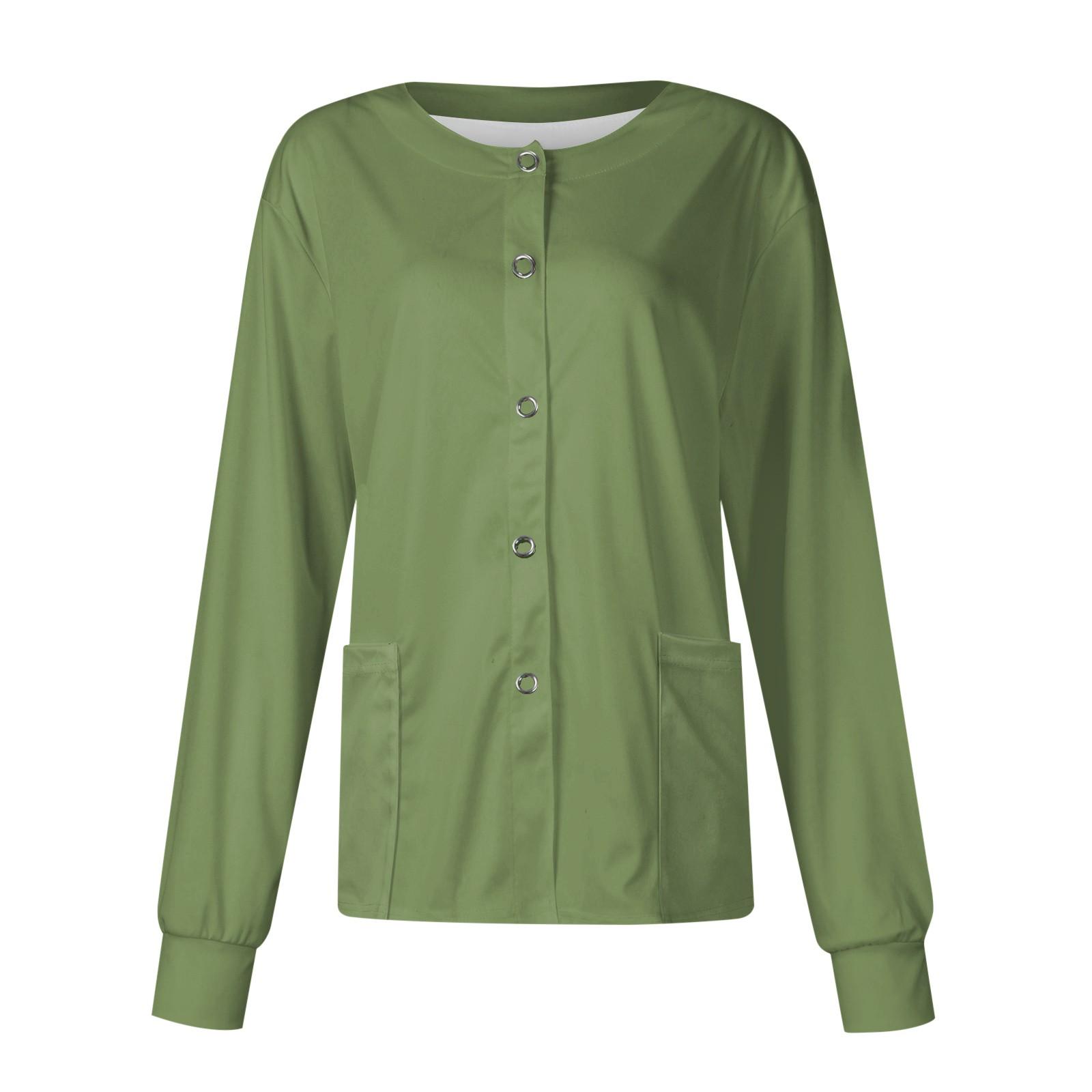 Women Long Sleeve Pocket Working Stand-up Collar Color Single-breasted Protective Overalls Cardigan Jacket Top L армия зеленый
Women Long Sleeve Pocket Working Stand-up Collar Color Single-breasted Protective Overalls Cardigan Jacket Top L армия зеленый
