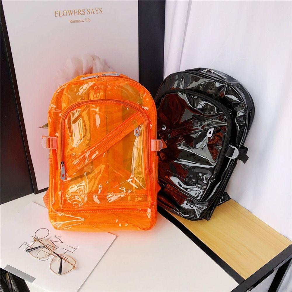 PVC Transparent Backpack Candy Color Clear Shoulder Bag Fashion Students School Bag Travel рожевий
PVC Transparent Backpack Candy Color Clear Shoulder Bag Fashion Students School Bag Travel рожевий
