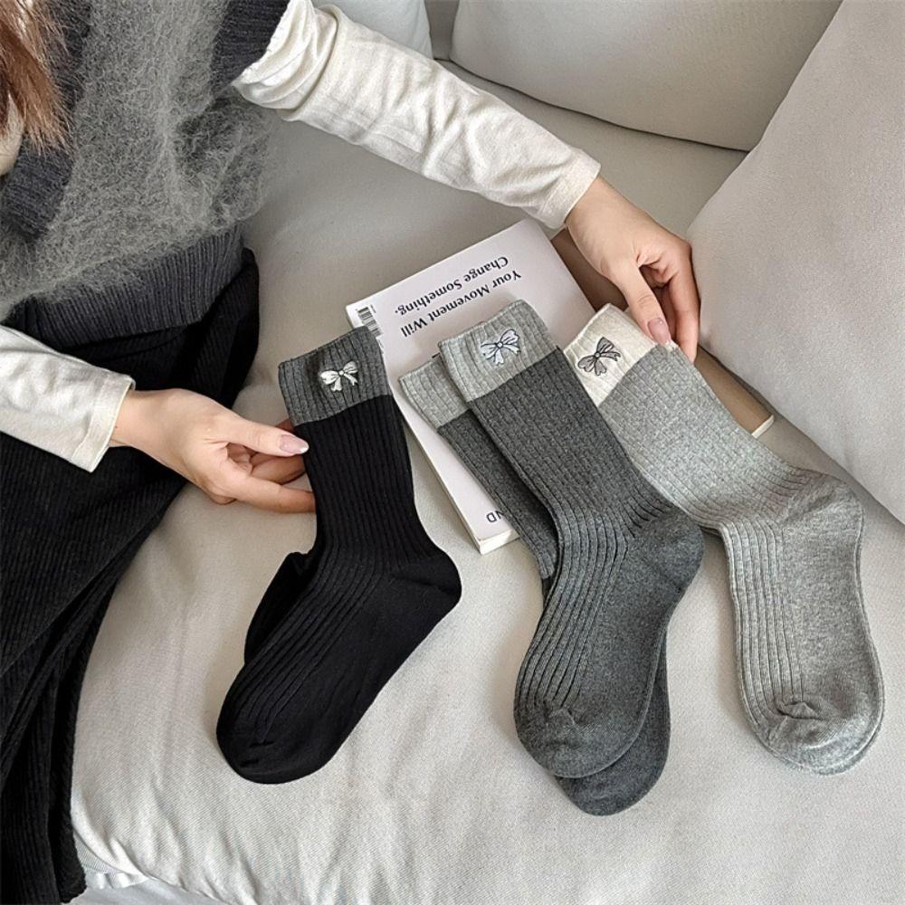 3Pairs Kawaii Sweet Bowknot Socks Patchwork Socks Women Soft Embroidered Bow Socks Streetwear
3Pairs Kawaii Sweet Bowknot Socks Patchwork Socks Women Soft Embroidered Bow Socks Streetwear