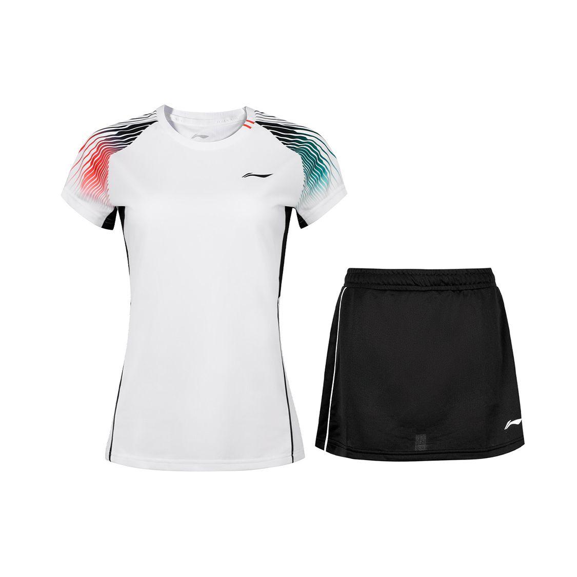 Li Ning дышащий спортивный повседневный комплект с круглым вырезом и коротким рукавом для женщин, белый AATR046-2
Li Ning дышащий спортивный повседневный комплект с круглым вырезом и коротким рукавом для женщин, белый AATR046-2