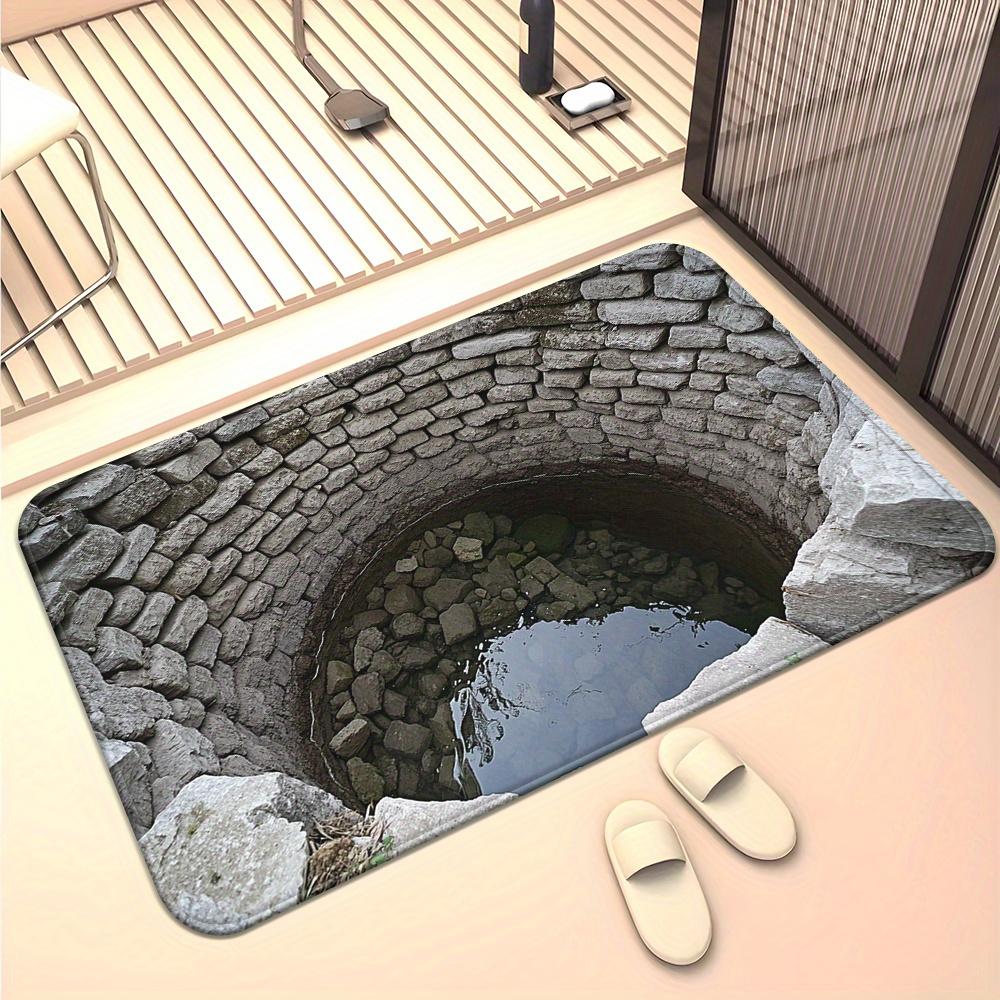 Stone Well Doormat - Absorbent Microfiber Machine Washable Rug, Realistic Design for Bedroom Living Room Entryway Decor 40x60cm
Stone Well Doormat - Absorbent Microfiber Machine Washable Rug, Realistic Design for Bedroom Living Room Entryway Decor 40x60cm