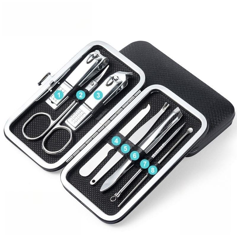 8/19pcs Travel Nail Care Kit, Portable Manicure Set with Pouch, Complete Nail Clipper & File Kit for Toe & Fingernails
8/19pcs Travel Nail Care Kit, Portable Manicure Set with Pouch, Complete Nail Clipper & File Kit for Toe & Fingernails