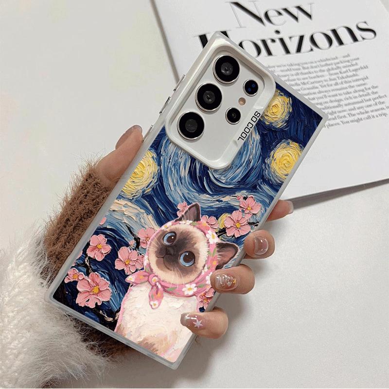 Cute Floral Headscarf Kitten Soft Phone Case for Samsung Galaxy S24 S25 FE S26 Edge S23 Ultra S22 Plus S21 + Shockproof Cover Ba Samsung S25 Ultra
Cute Floral Headscarf Kitten Soft Phone Case for Samsung Galaxy S24 S25 FE S26 Edge S23 Ultra S22 Plus S21 + Shockproof Cover Ba Samsung S25 Ultra
