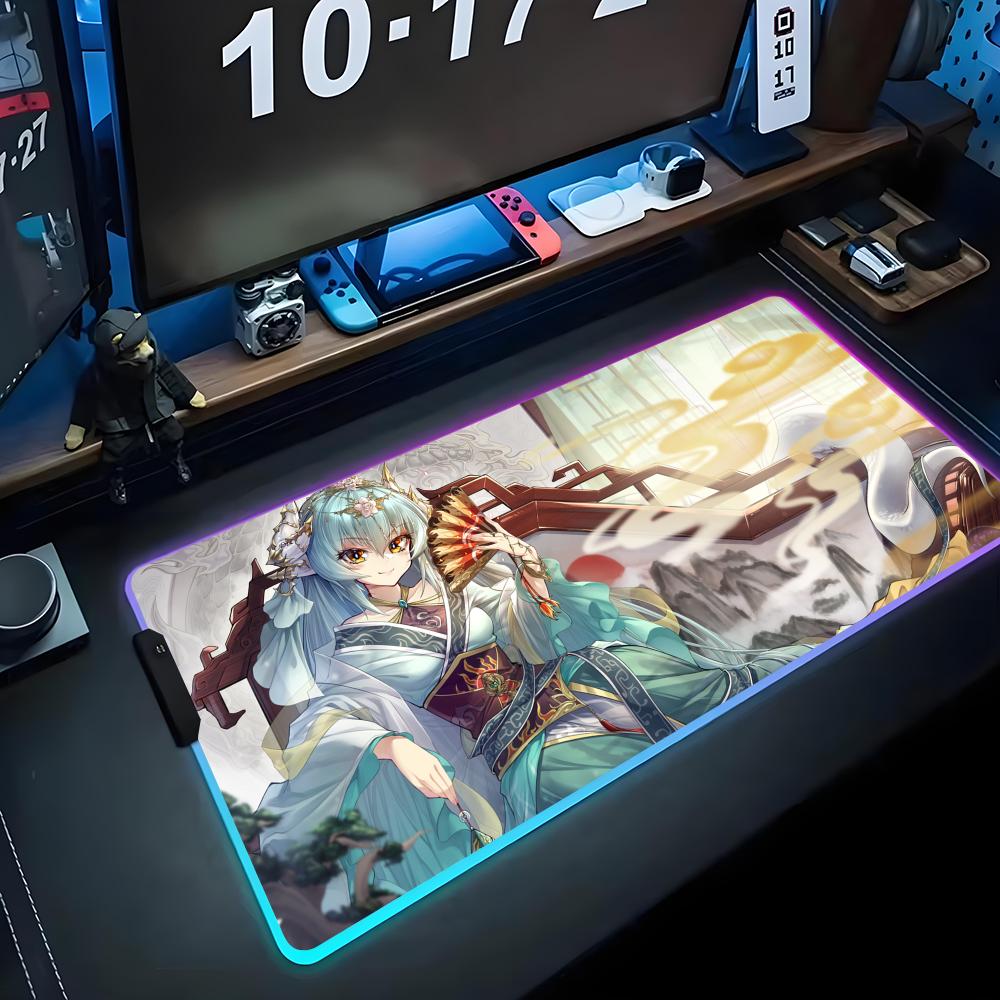 kiyohime Mouse Pad RGB Gaming Mousepad Big LED Pad PC Desk Mat Luminous Mouse Pad Large Keyboard Mats Table Rug With Backlit RGB600x300x3mm
kiyohime Mouse Pad RGB Gaming Mousepad Big LED Pad PC Desk Mat Luminous Mouse Pad Large Keyboard Mats Table Rug With Backlit RGB600x300x3mm