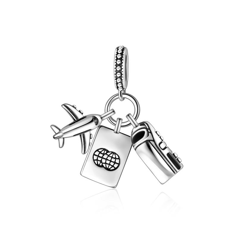 Fashion 925 Silver Travel Series Airplane passport Charms Beads Fit Bracelets Necklace Women DIY Jewelry Gifts
Fashion 925 Silver Travel Series Airplane passport Charms Beads Fit Bracelets Necklace Women DIY Jewelry Gifts