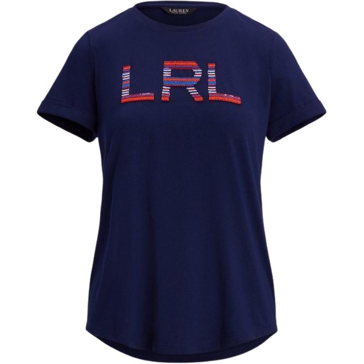 Polo Ralph Lauren Ss25 Футболка женская из хлопкового джерси с бисерным логотипом, с круглым вырезом и коротким рукавом, темно-синяя WMLRKNISN820271-410 XS
Polo Ralph Lauren Ss25 Футболка женская из хлопкового джерси с бисерным логотипом, с круглым вырезом и коротким рукавом, темно-синяя WMLRKNISN820271-410 XS