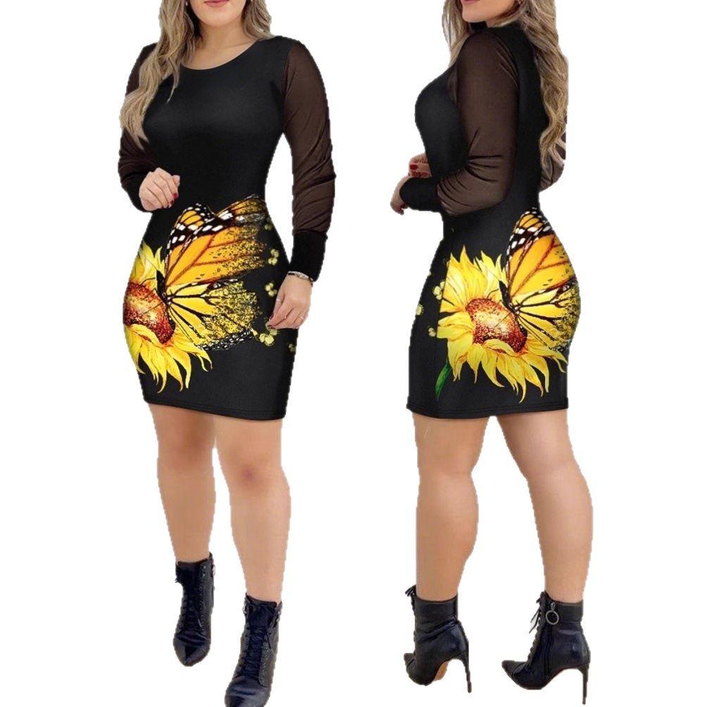Women s mesh long-sleeved V-neck slim-fit printed dress for women XXL peacock синього кольору
Women s mesh long-sleeved V-neck slim-fit printed dress for women XXL peacock синього кольору