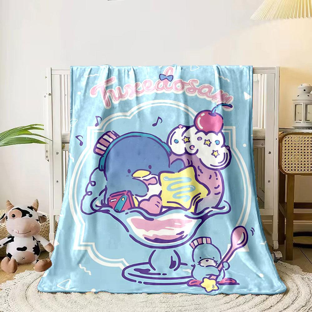 A penguin in a dessert bowl surrounded by ice cream and playful items. for all seasons blanket lunch break throw gift 80cm x 120cm
A penguin in a dessert bowl surrounded by ice cream and playful items. for all seasons blanket lunch break throw gift 80cm x 120cm