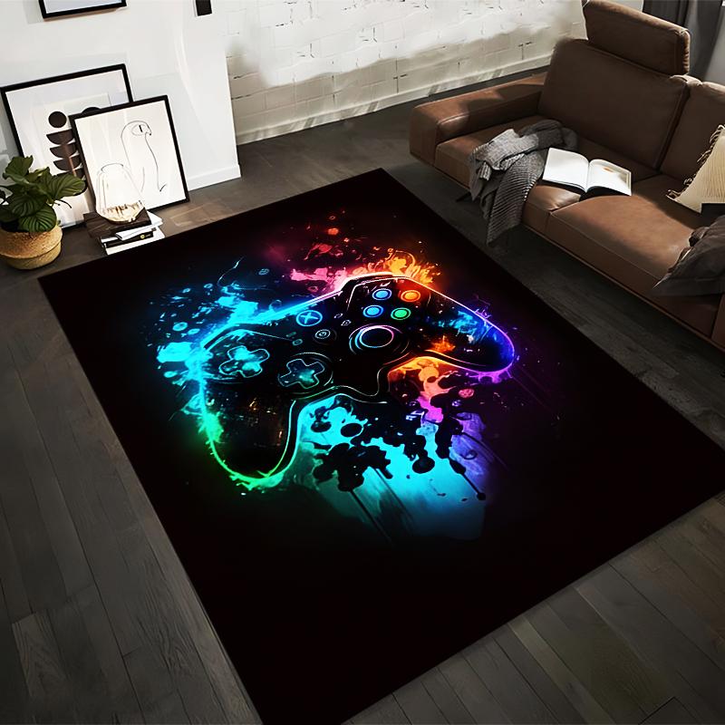 Gaming Controller Design Carpet with Vibrant Neon Color Splash Theme. Suitable for use as an anti-slip for living room bedroom sofas 40x60cm( 15x23in )
Gaming Controller Design Carpet with Vibrant Neon Color Splash Theme. Suitable for use as an anti-slip for living room bedroom sofas 40x60cm( 15x23in )
