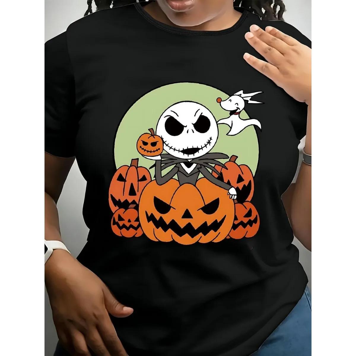 Womens Casual Short Sleeved Tshirt with Printed Pattern Fun Design Humorous Style Daily Wear Halloween Top Women Clothing S
Womens Casual Short Sleeved Tshirt with Printed Pattern Fun Design Humorous Style Daily Wear Halloween Top Women Clothing S