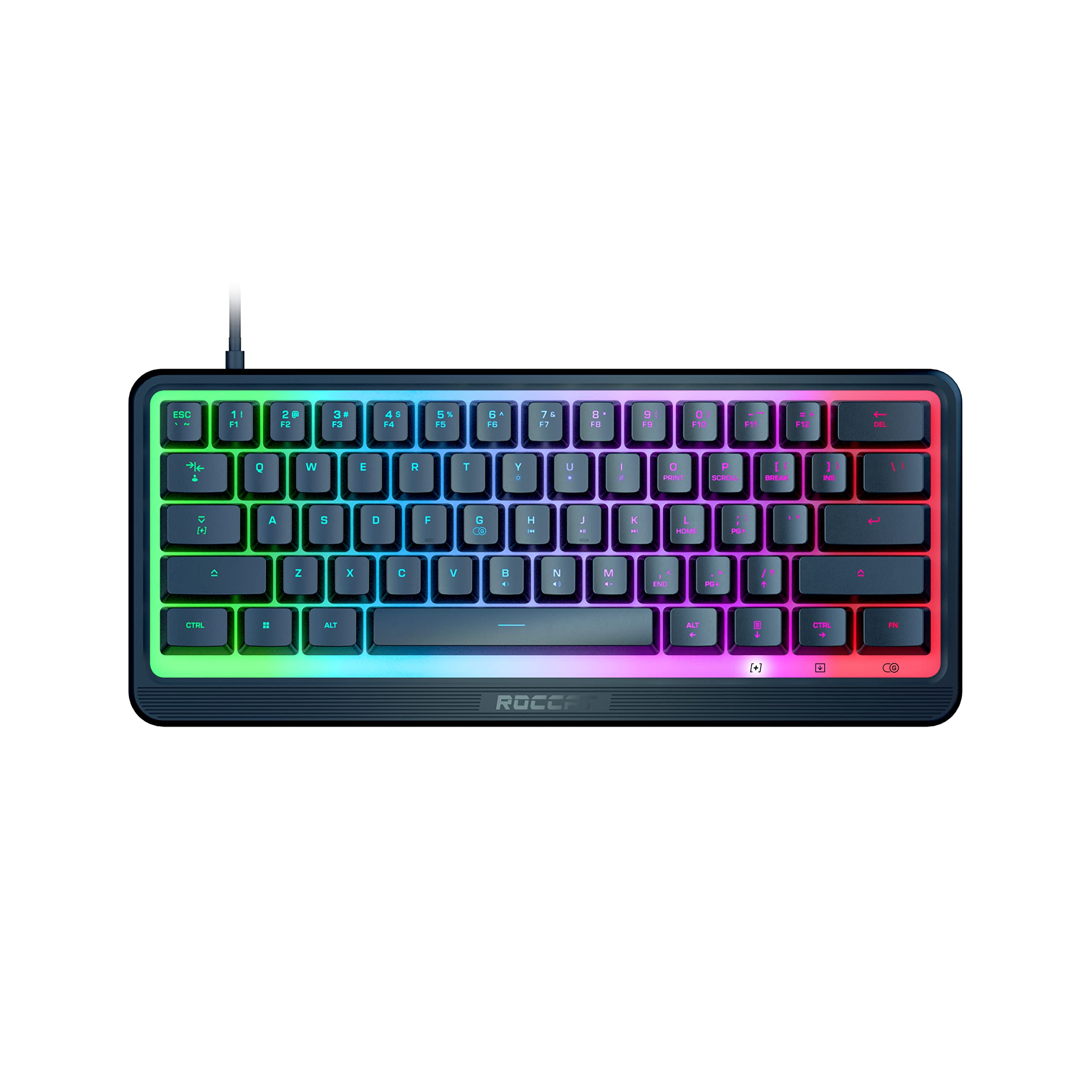 Ігрова клавіатура ROCCAT Magma Mini US English Layout Wired Membrane Mini RGB IP33 Водонепроникна напівпрозора верхня панель Windows 7 або новішої версії Чорний/Чорний (60%)
Ігрова клавіатура ROCCAT Magma Mini US English Layout Wired Membrane Mini RGB IP33 Водонепроникна напівпрозора верхня панель Windows 7 або новішої версії Чорний/Чорний (60%)