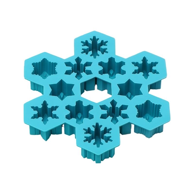 Food Grade Silicone Ice Cubes Tray With 6 Unique Snowflake Designs Baking Tool Perfect For Chocolate And Candy Making
Food Grade Silicone Ice Cubes Tray With 6 Unique Snowflake Designs Baking Tool Perfect For Chocolate And Candy Making