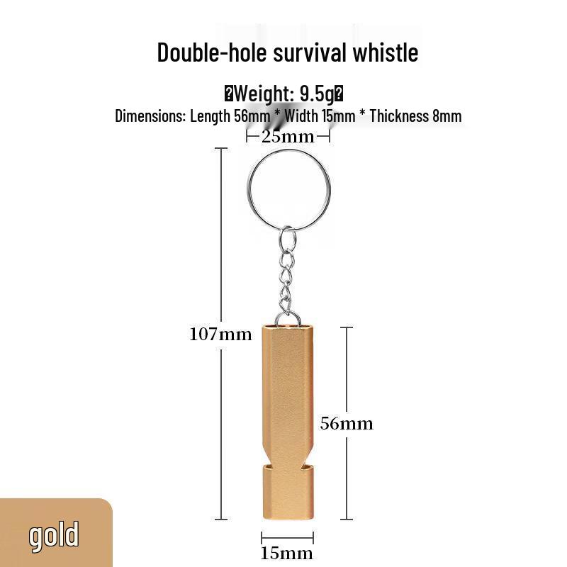 Bo Tao Flat Dual-Frequency Aluminum Alloy Survival Whistle
Bo Tao Flat Dual-Frequency Aluminum Alloy Survival Whistle