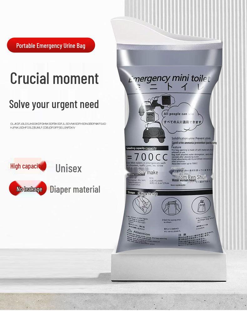 Portable Unisex Emergency Urination Bag for Outdoor Travel and Self-Driving
Portable Unisex Emergency Urination Bag for Outdoor Travel and Self-Driving