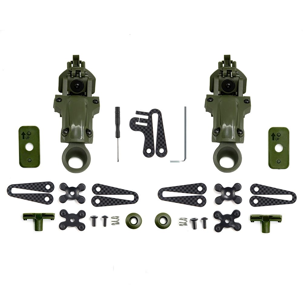 Тактический адаптер-кронштейн для наушников с шумоподавлением COMTAC II III для стрельбы, материал - углеродное волокно зелёный
Тактический адаптер-кронштейн для наушников с шумоподавлением COMTAC II III для стрельбы, материал - углеродное волокно зелёный