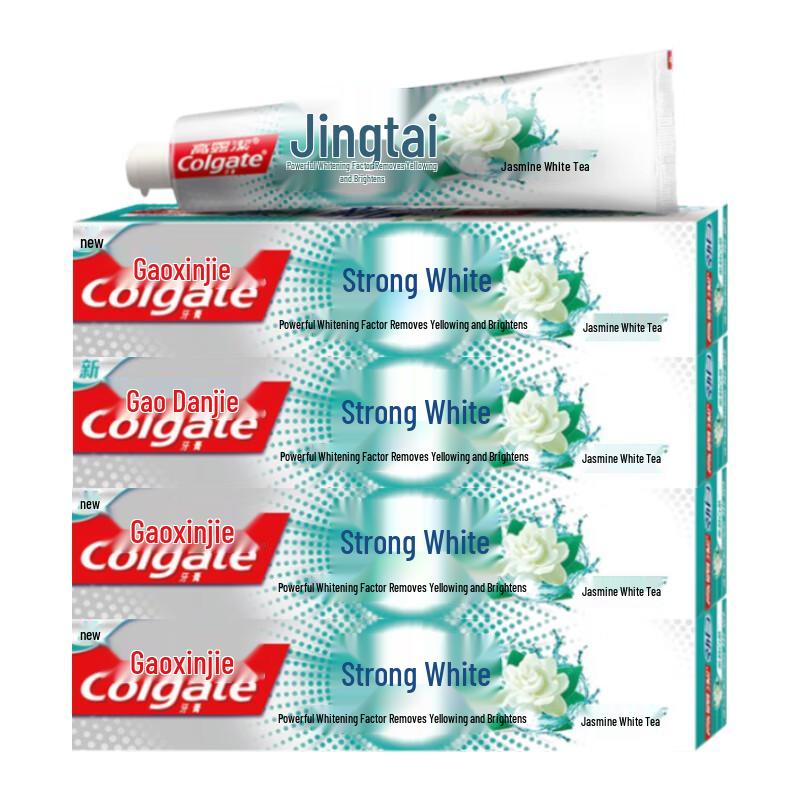 Colgate Jingbai Jasmine White Tea Toothpaste 4x120g
Colgate Jingbai Jasmine White Tea Toothpaste 4x120g