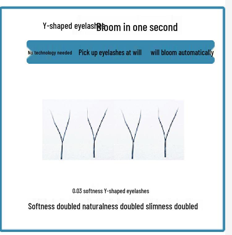 Y-Type Dense 0.03YY False Eyelashes - Love Weaving Net Planting Style
Y-Type Dense 0.03YY False Eyelashes - Love Weaving Net Planting Style