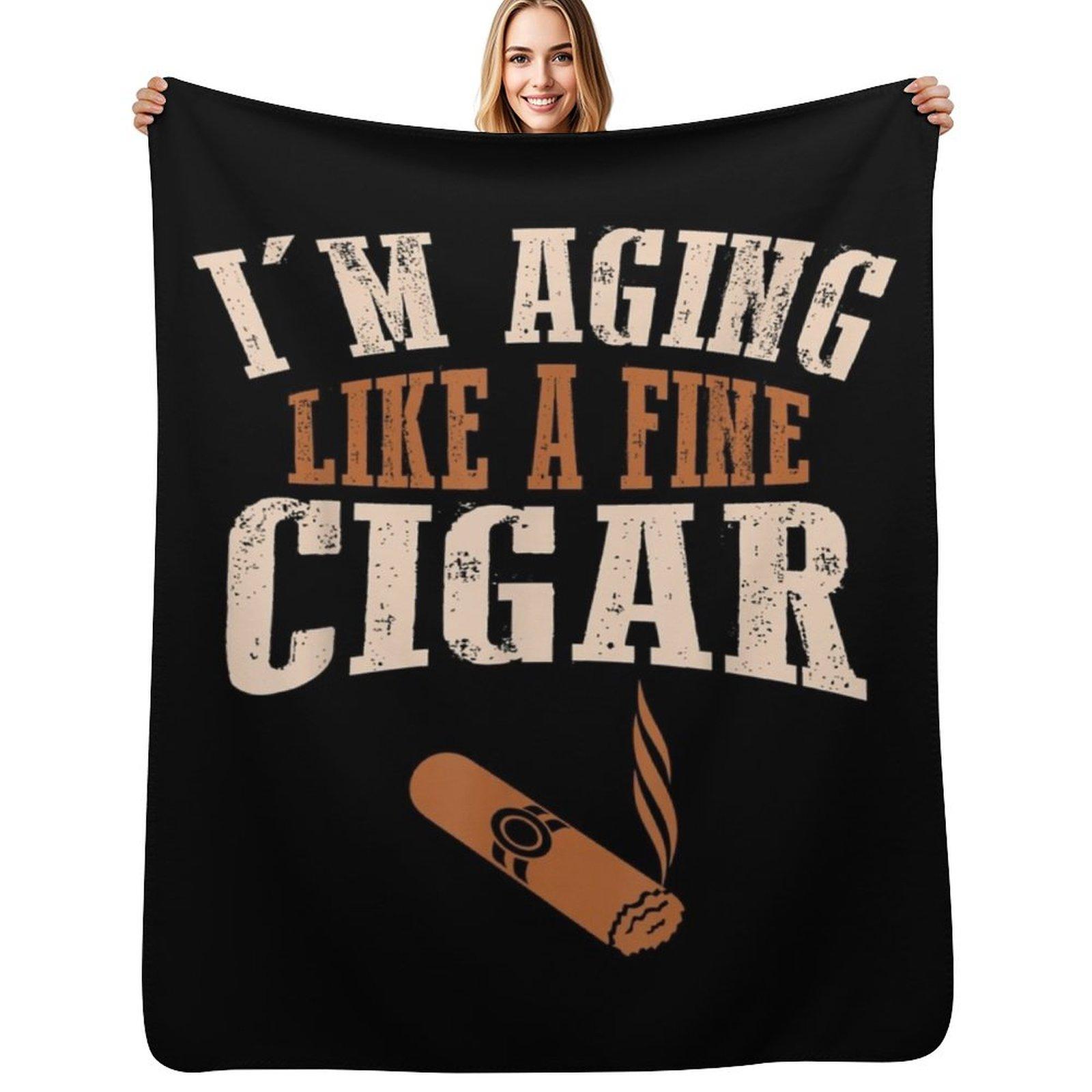Cigar Funny Smokers Lovers Im Aging Like Fine Throw Blanket Cozy Microfiber Throw Blanket for Home Bedroom 75x100cm
Cigar Funny Smokers Lovers Im Aging Like Fine Throw Blanket Cozy Microfiber Throw Blanket for Home Bedroom 75x100cm