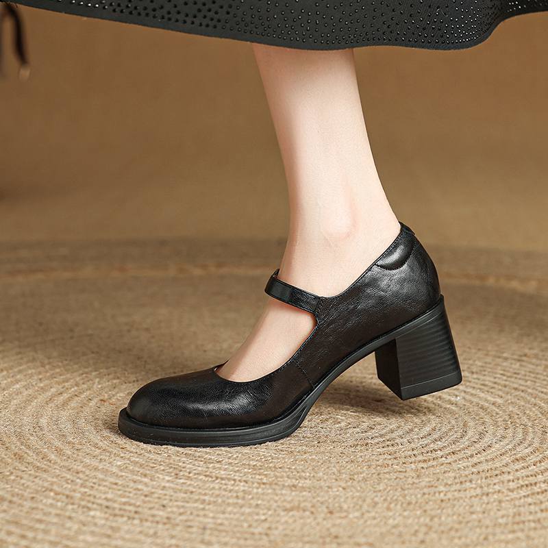 Krazing Pot Sheepskin Round Toe Thick High Heels Summer Shoes Big Size 41 Vintage High Quality Metal Buckle Women Shallow Pumps 34 чёрный
Krazing Pot Sheepskin Round Toe Thick High Heels Summer Shoes Big Size 41 Vintage High Quality Metal Buckle Women Shallow Pumps 34 чёрный