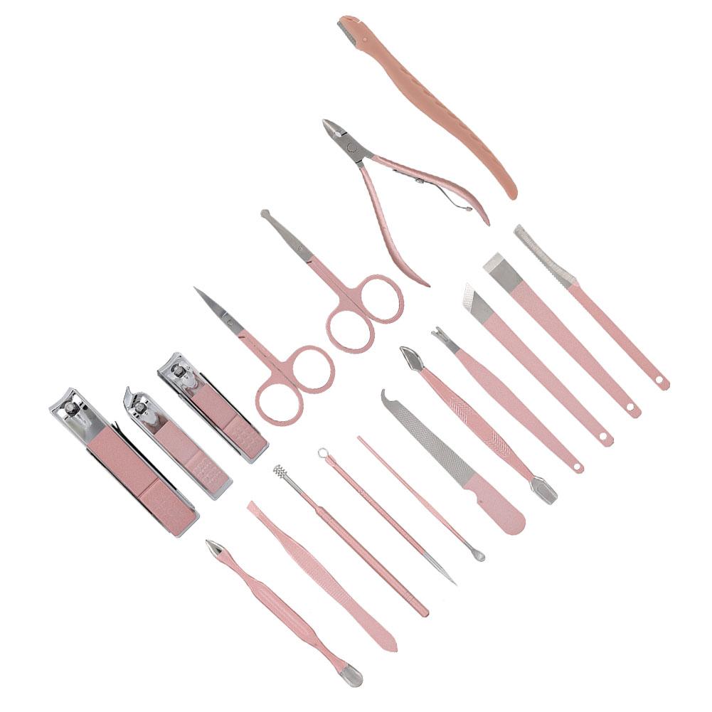 18pcs Stainless Steel Nail Clippers Set Nail Art Tool Cutter Cuticle Clippers Kit18pcs Rose Gold
18pcs Stainless Steel Nail Clippers Set Nail Art Tool Cutter Cuticle Clippers Kit18pcs Rose Gold