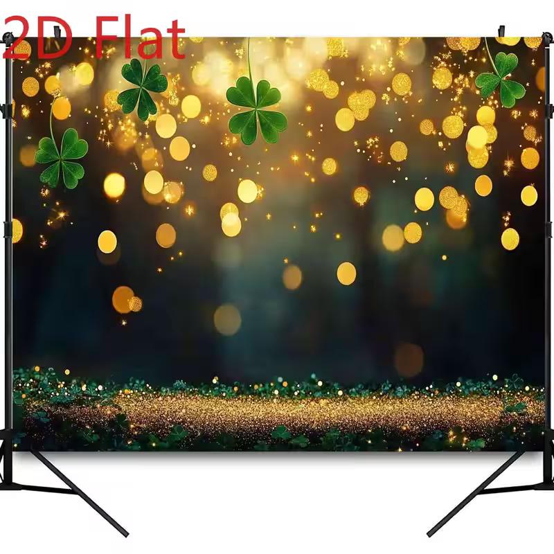 2D Sparkling Gold Clover Backdrop, St. Patrick s Day Photo Booth Decor 47.2x31.5inch/120*80cm
2D Sparkling Gold Clover Backdrop, St. Patrick s Day Photo Booth Decor 47.2x31.5inch/120*80cm