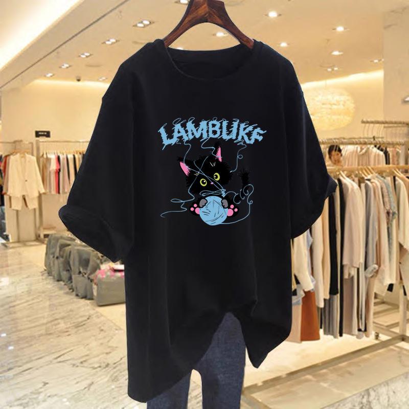 Женская футболка с коротким рукавом из плотного хлопка в стиле Харадзюку - Летняя ниша, Универсальный корейский уличный стиль M
Женская футболка с коротким рукавом из плотного хлопка в стиле Харадзюку - Летняя ниша, Универсальный корейский уличный стиль M