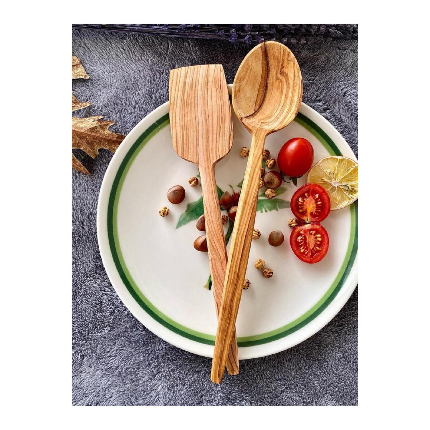 Wooden Olive Wood Handmade Wooden Serving Spoon And Spatula Serving Set Tablespoon Kitchen Utensils коричневый
Wooden Olive Wood Handmade Wooden Serving Spoon And Spatula Serving Set Tablespoon Kitchen Utensils коричневый