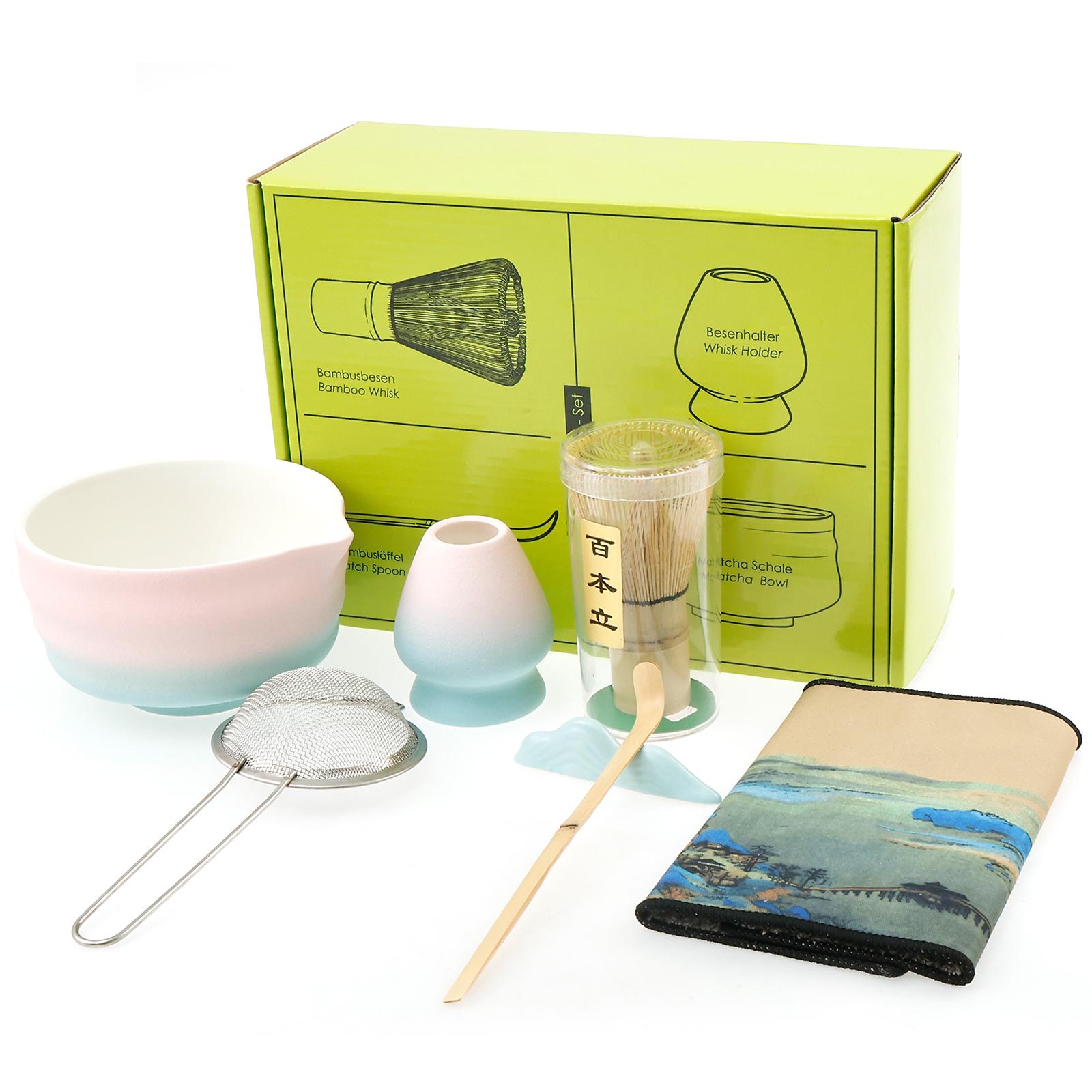 Японский чайный набор Матча с керамическими чашами, венчиком и подставкой для венчика, ситечком, ложкой для чая и подставкой и ковриком. Набор инструментов для приготовления матча для начинающих. Подарок.
Японский чайный набор Матча с керамическими чашами, венчиком и подставкой для венчика, ситечком, ложкой для чая и подставкой и ковриком. Набор инструментов для приготовления матча для начинающих. Подарок.
