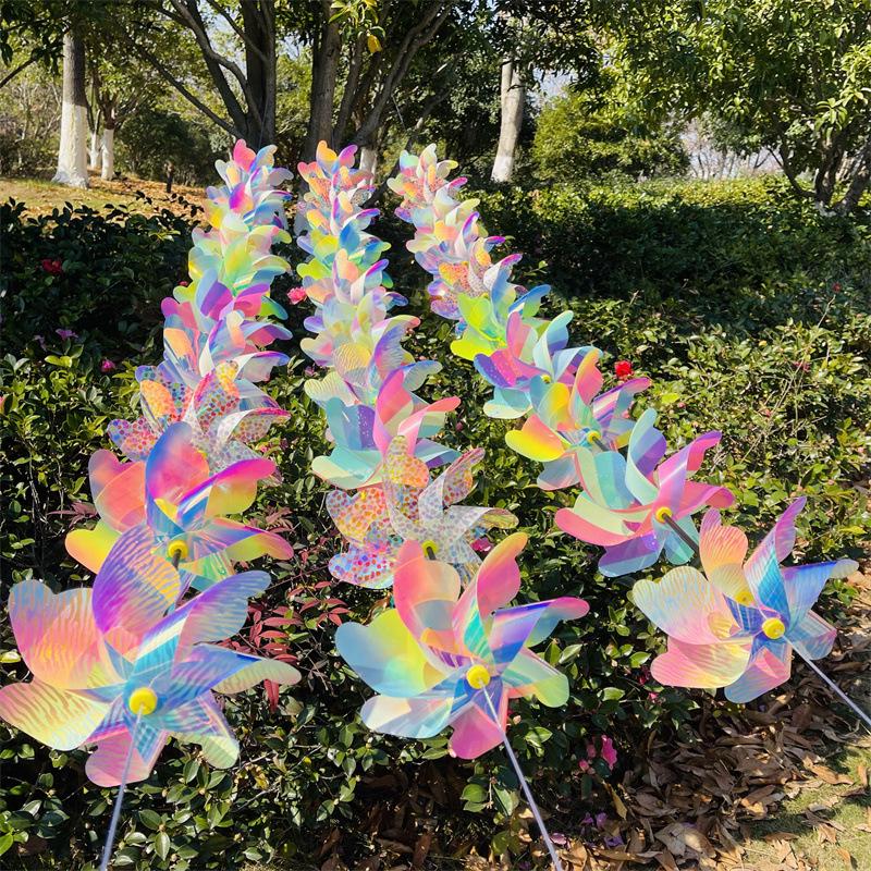 Seven-Leaf Colorful Windmill String: Outdoor Rotating Ornament with Flower Pattern and Steel Wire Rope 10m Wire with 10 Windmills
Seven-Leaf Colorful Windmill String: Outdoor Rotating Ornament with Flower Pattern and Steel Wire Rope 10m Wire with 10 Windmills