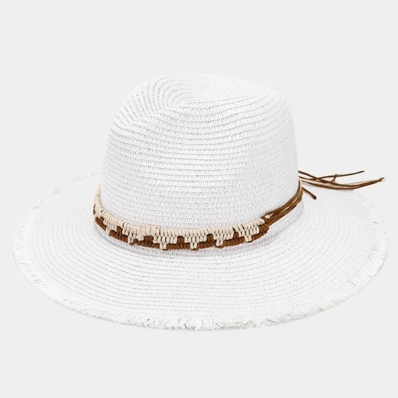 Women Panama Straw Hat Handwoven Wide Brim Bohemian Elegant Sun Protection Beach Drawstring Adjustable Summer Vacation Resort 56-59 cm белый
Women Panama Straw Hat Handwoven Wide Brim Bohemian Elegant Sun Protection Beach Drawstring Adjustable Summer Vacation Resort 56-59 cm белый