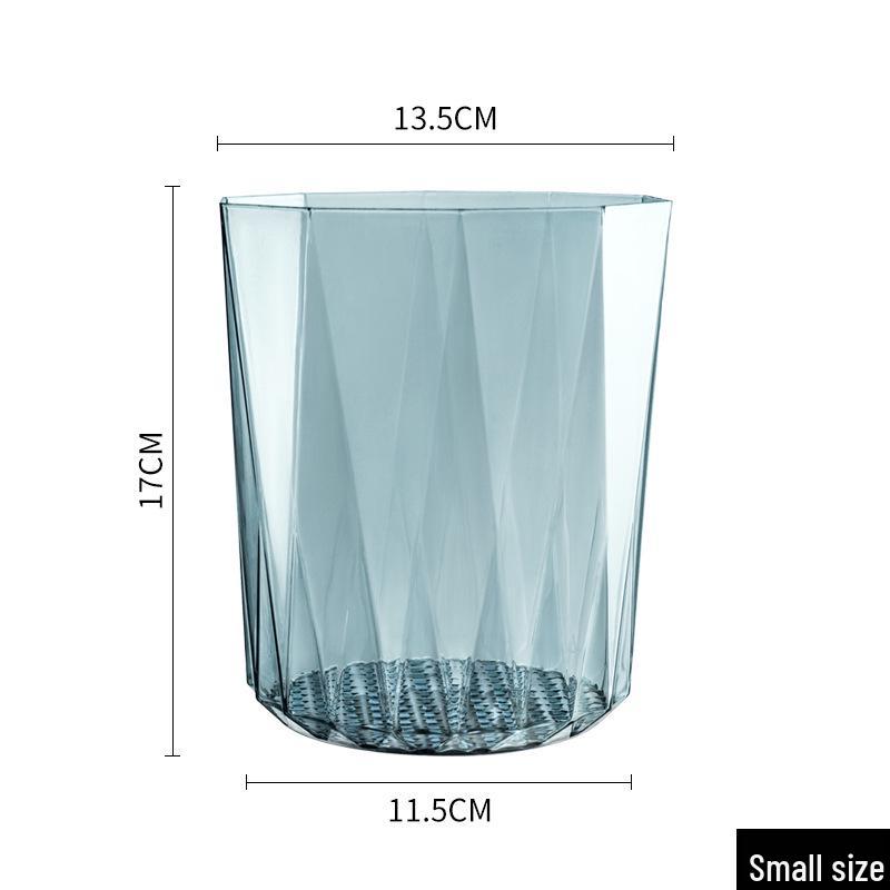 Transparent Large-Capacity Trash Bin for Living Room - Thick, Lidless, Stylish Paper Basket
Transparent Large-Capacity Trash Bin for Living Room - Thick, Lidless, Stylish Paper Basket
