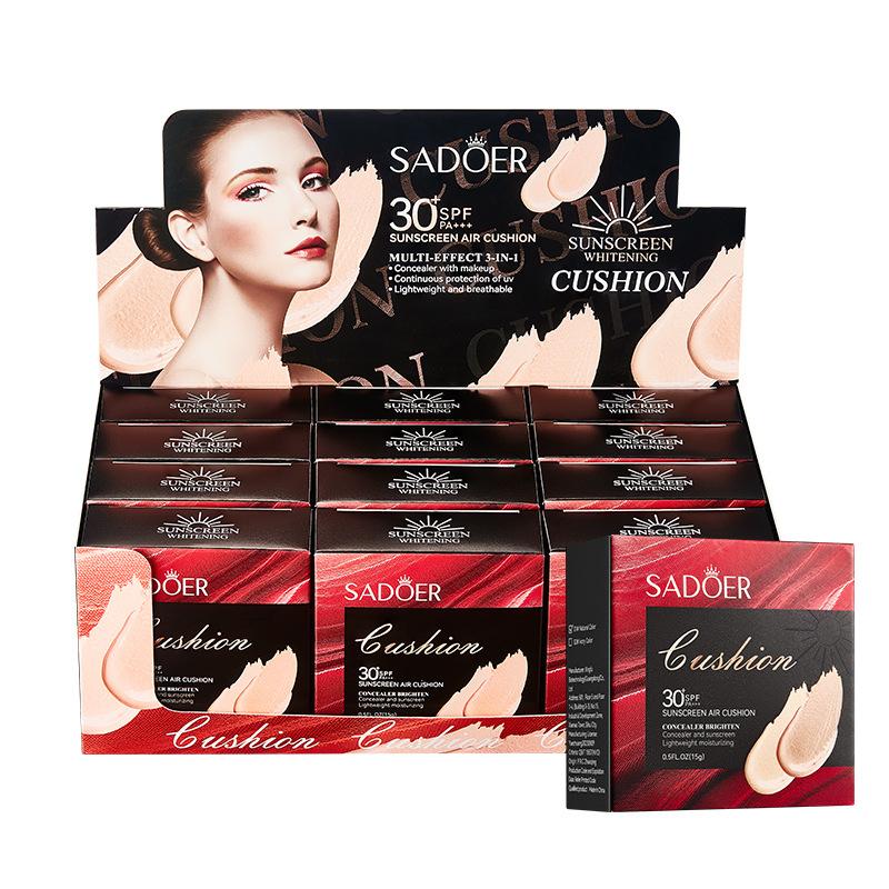 SADOER Отбеливающий и УФ-защитный BB-крем на воздушной подушке
SADOER Отбеливающий и УФ-защитный BB-крем на воздушной подушке