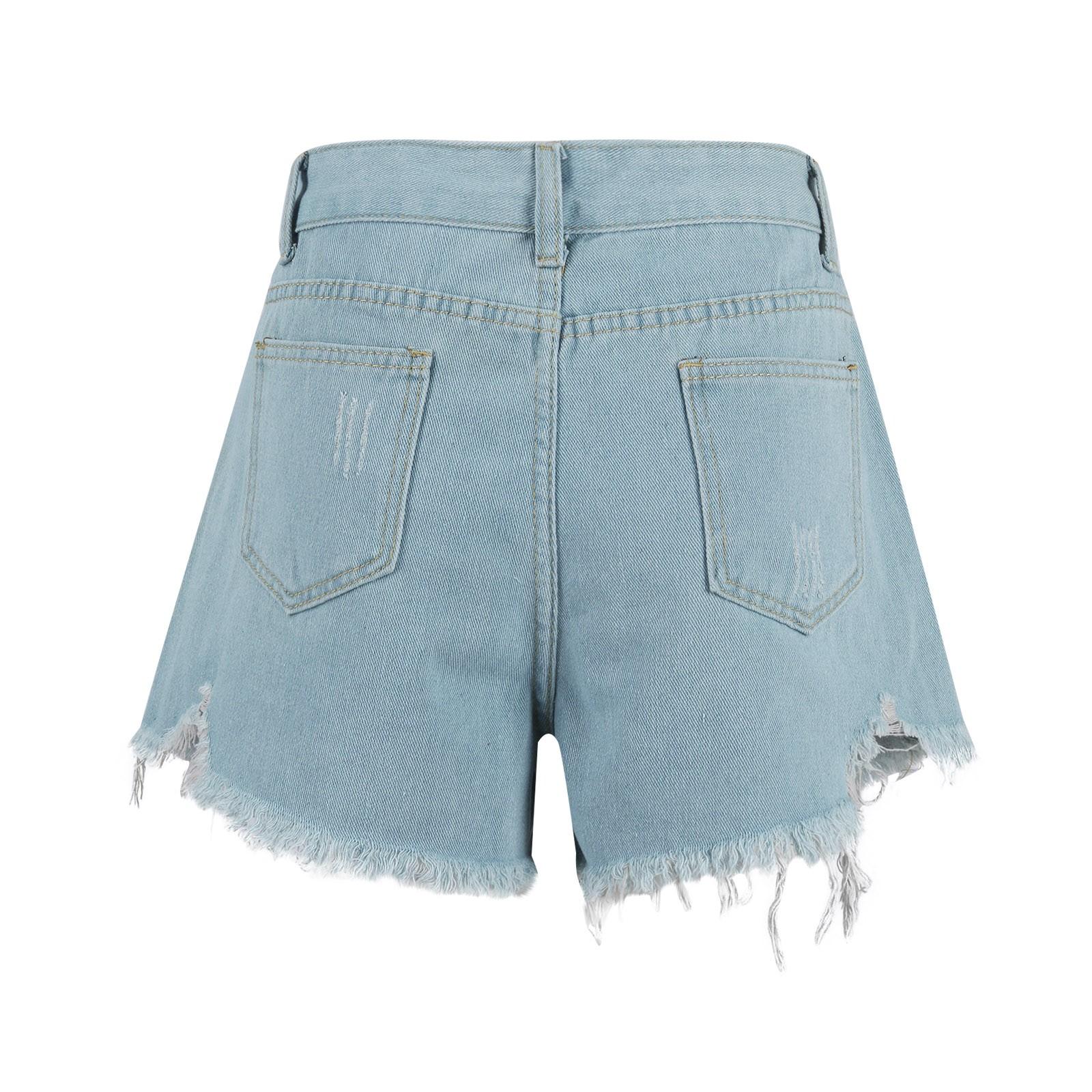 Женские джинсовые шорты с рваной бахромой и высокой талией XL синий
Женские джинсовые шорты с рваной бахромой и высокой талией XL синий