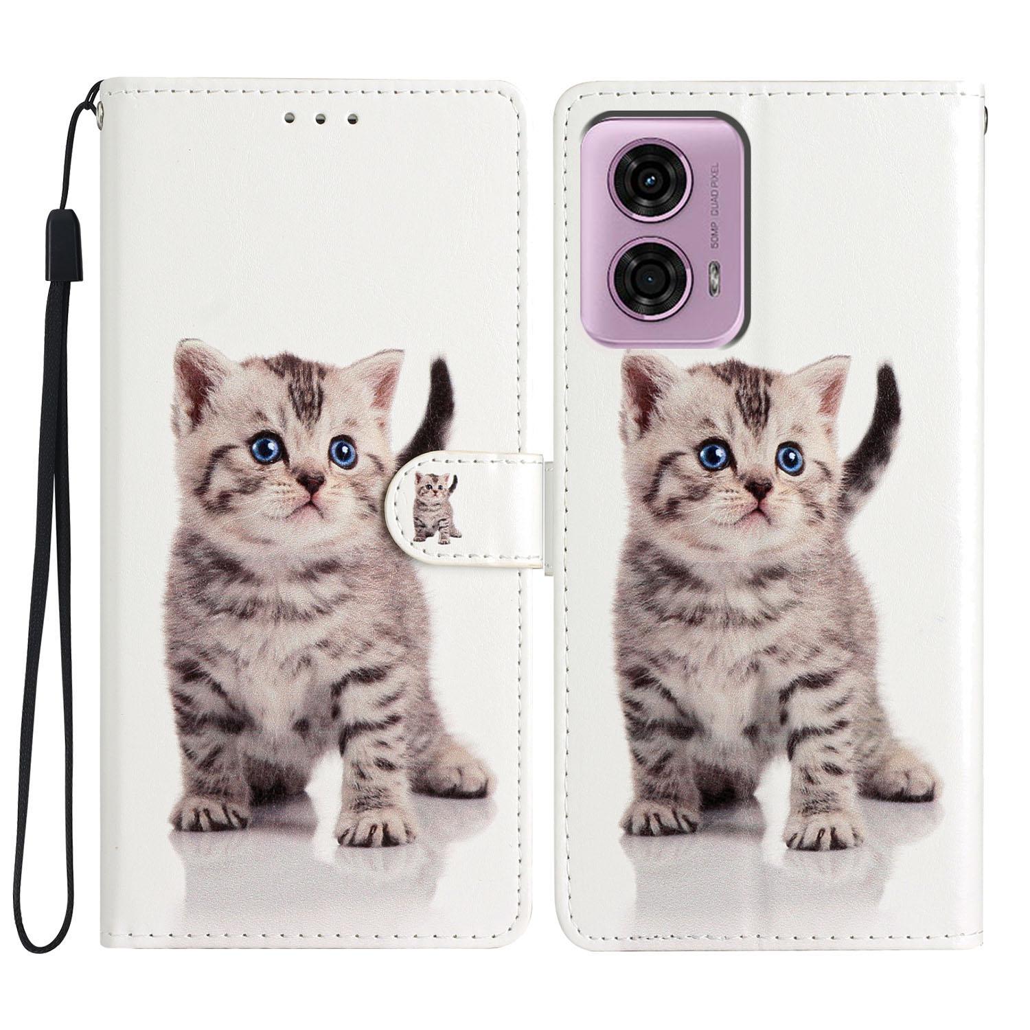 For Motorola Moto E14 4G/G04 4G/G04s 4G/G24 4G Case Pattern Leather Phone Cover with Card Slots Cute Cat
For Motorola Moto E14 4G/G04 4G/G04s 4G/G24 4G Case Pattern Leather Phone Cover with Card Slots Cute Cat