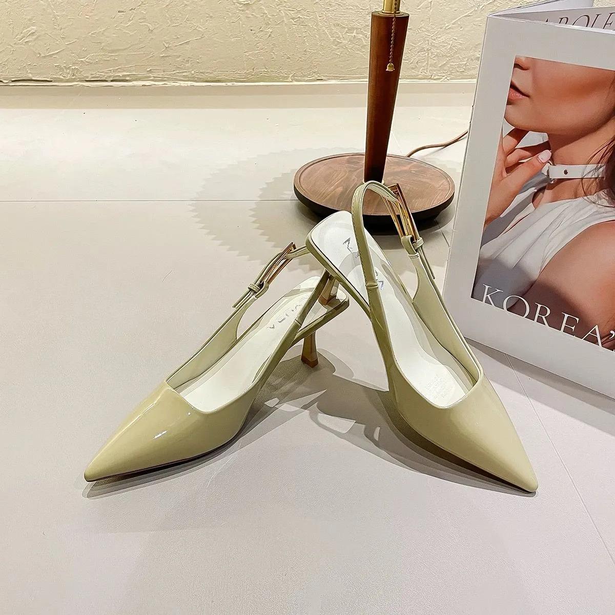 Summer New Brand Women Sandal Fashion Pointed Toe Shallow Ladies Elegant Slingback Shoes Thin Med Heel Pumps 40 світло-зелений колір
Summer New Brand Women Sandal Fashion Pointed Toe Shallow Ladies Elegant Slingback Shoes Thin Med Heel Pumps 40 світло-зелений колір