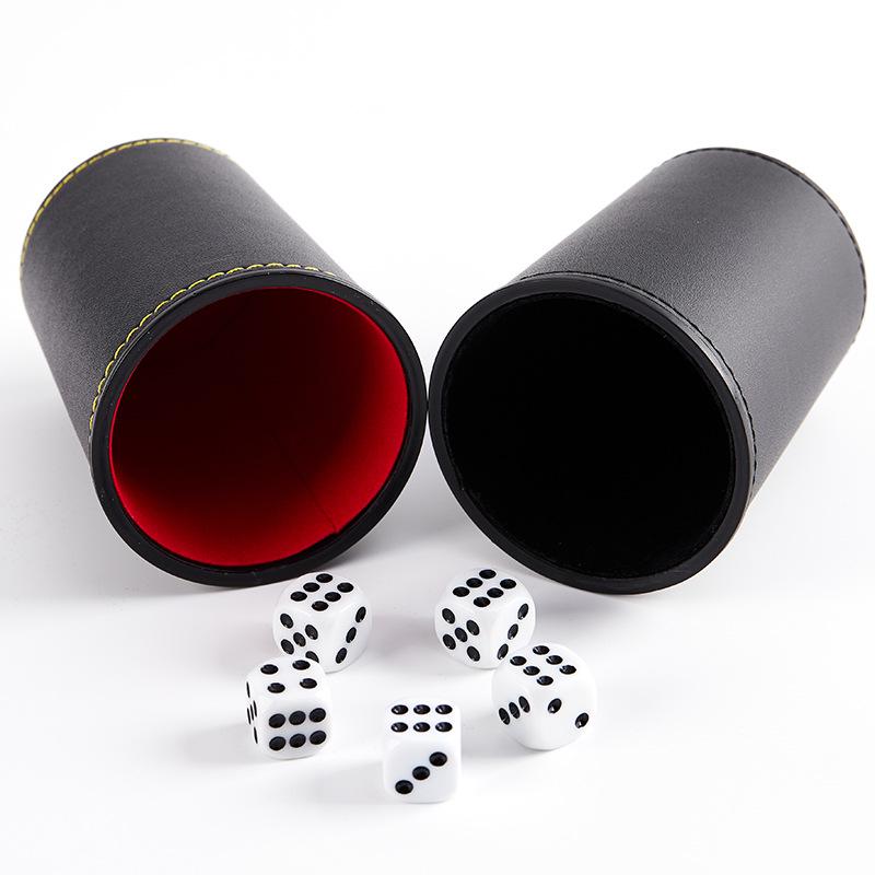 PU Leather Silent Dice Shaker Cup Set - Featuring Plush Fabric for Chess & Card Games
PU Leather Silent Dice Shaker Cup Set - Featuring Plush Fabric for Chess & Card Games