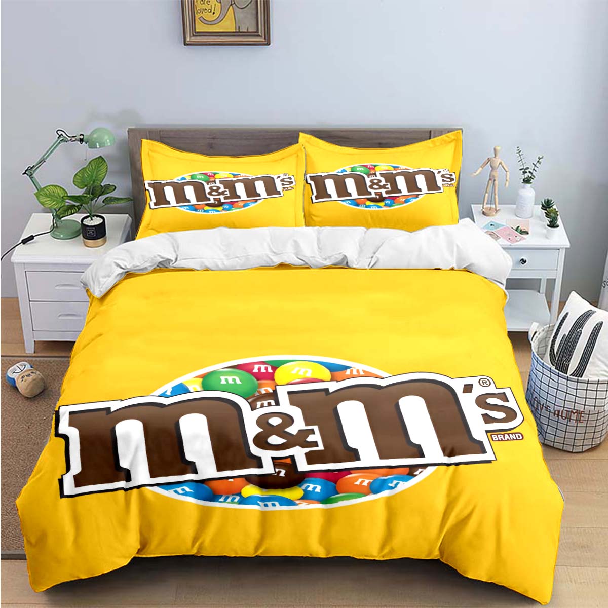 Модні Постільні Набори з Принтом Логотипу Шоколаду M&M Вишуканий Набір Постільного Приладдя Комплект з Підковдри Комплект з Ковдрою Постільний Набір Розкішний Подарунок AU Double(180*210cm)3pcs
Модні Постільні Набори з Принтом Логотипу Шоколаду M&M Вишуканий Набір Постільного Приладдя Комплект з Підковдри Комплект з Ковдрою Постільний Набір Розкішний Подарунок AU Double(180*210cm)3pcs